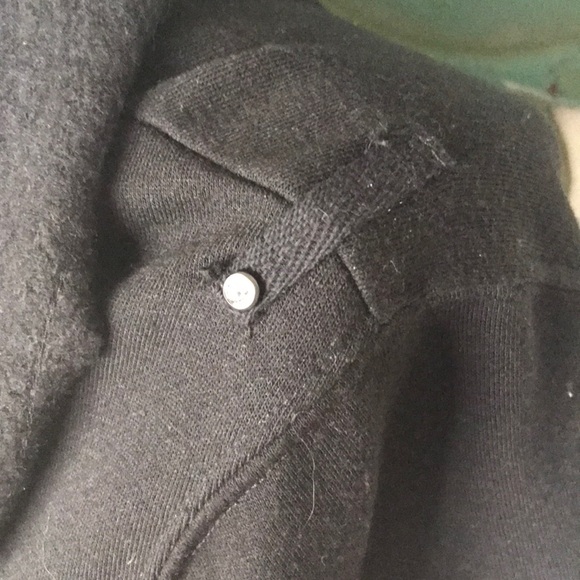 Blanc Noir black fleece zip up jacket - Picture 3 of 7